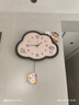 好久不見蠟筆小新餐廳掛鐘客廳家用靜音鐘表創(chuàng)意可左右搖擺玄關(guān)掛墻時鐘 曬單實拍圖