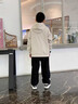 G.DUCKKIDS兒童套裝2025春秋男童衛(wèi)衣套裝中大童男孩春秋款運(yùn)動衣服炸街潮 時尚/Hi套裝【杏色】上衣+褲子 140 建議身高135厘米左右 曬單實(shí)拍圖