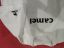 駱駝（CAMEL）夏日T恤男女微寬松圓領(lǐng)短袖冰感上衣 C35BAXLN050 無(wú)際白 M 曬單實(shí)拍圖