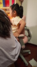 初語撞色條紋翻袖POLO衫女2025夏季新款珠地復(fù)古休閑小衫上衣 花灰色 M 曬單實(shí)拍圖