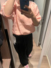旅途原品ltyp 100%色織亞麻文藝小衫女秋極簡(jiǎn)純色寬松百搭襯衣上衣 櫻花粉 M 曬單實(shí)拍圖