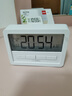得力LCD透明屏電子鬧鐘床頭鐘智能時(shí)鐘 個(gè)性簡(jiǎn)約家庭臥室懶人溫度計(jì) 開學(xué)升學(xué)季必備禮物 白色8856 曬單實(shí)拍圖