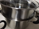 美的（Midea）蒸鍋304不銹鋼蒸煮兩用湯鍋饅頭包子家用蒸籠鍋禮品 曬單實拍圖