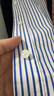 Navigare意大利小帆船女X版短袖連衣裙通勤條紋襯衫裙2322875515 藍(lán) XL  曬單實(shí)拍圖