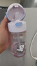 膳魔師（THERMOS）兒童水杯tritan吸管杯學(xué)生開(kāi)學(xué)必備小熊貓塑料水壺420ml紫 曬單實(shí)拍圖