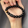 BJYL十二星座男士手鏈男款潮流時(shí)尚黑曜手串珠子轉運珠男生日禮物男友 星座下單備注【不備注隨機發(fā)】 曬單實(shí)拍圖