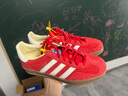 阿迪達(dá)斯（adidas）三葉草男女鞋GAZELLE INDOOR低幫休閑鞋IF1808紅白38 曬單實(shí)拍圖