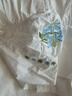 斯納菲寶寶連衣裙兒童公主裙女童夏裝花朵刺繡高腰甜美時(shí)尚 月光白  130 曬單實(shí)拍圖