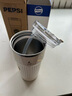 百事（PEPSI）可樂(lè)保溫杯咖啡杯316L不銹鋼水杯高顏值便攜車(chē)載杯子米白620ML 曬單實(shí)拍圖