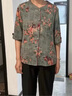 彌美樂中老年女裝夏裝套裝奶奶裝2025新款媽媽裝60-80歲老年人七分袖t恤 綠色花冰絲兩件套 2XL 適合100-115斤 曬單實拍圖