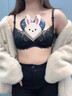 B·W FOREST蕾絲內(nèi)衣女新款法式性感內(nèi)衣超薄款無痕大胸顯小胸罩性感文胸套裝 黑色(蕾絲款)贈送胸貼 文胸+內(nèi)褲 70A 配S碼內(nèi)褲 曬單實拍圖
