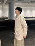 TRYFORLOVE原創(chuàng)情侶裝開(kāi)衫毛衣高級(jí)感2025新款針織秋冬外套男女 米白色 S 曬單實(shí)拍圖