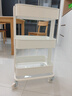 宜家（IKEA）拉斯克家居小推車置物架廚房儲(chǔ)物架客廳大容量儲(chǔ)物收納架 【升級款】白色大號 35*45*77cm 曬單實(shí)拍圖