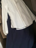 無(wú)印良品（MUJI）女式 棉紗 抽褶裙 長(cháng)半身裙女款裙子25年秋季女裝 BE1XTA5A 深藏青色 S (155/62A) 曬單實(shí)拍圖