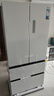 美的（Midea）M60系列550雙系統超薄嵌入一級能效自帶制冰機法式多門(mén)風(fēng)冷無(wú)霜智能家用冰箱以舊換新 國家補貼20% 曦云白 美的機皇 曬單實(shí)拍圖