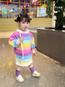 G.DUCKKIDS小黃鴨童裝女童連衣裙秋裝2025新款兒童裙子洋氣小女孩連帽衛(wèi)衣裙 花色 80 7-11月(建議寶寶75-85cm)cm 曬單實(shí)拍圖