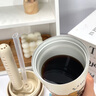 BEMEGA英國(guó)保溫杯陶瓷內(nèi)膽女士高顏值馬克杯咖啡杯大容量吸管水杯子女生 金雄500ml（陶瓷內(nèi)膽+禮盒包裝） 曬單實(shí)拍圖