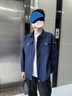 梵可梵高端工作服男裝秋冬耐磨工廠車間廠服工程服套裝勞保服上衣定制 藏藍套裝【時尚大氣-抗皺有型】 XL /175 曬單實拍圖