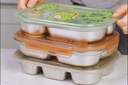 美廚（maxcook）316L不銹鋼飯盒分格餐盤(pán) 微波爐飯盒學(xué)生飯盒4格帶蓋卡皮MCFT9156 曬單實(shí)拍圖