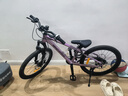京東京造22英寸青少年兒童自行車(chē) 學(xué)生山地車(chē)7速禧瑪諾碟剎生日禮物霞光紫 曬單實(shí)拍圖