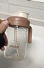 小土豆（potato）兒童水杯ppsu牛奶杯直飲吸管杯帶手柄2歲以上 330ml太妃棕 曬單實(shí)拍圖