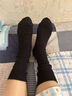 優(yōu)衣庫男裝女裝素色襪/襪子25秋冬新款479509 09 黑色 S /M/25～27 cm 曬單實(shí)拍圖