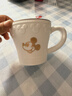 迪士尼聯(lián)名情侶陶瓷馬克杯黑白描金輕奢高顏值2025新款家用女生杯 迪士尼黑金馬克杯 曬單實(shí)拍圖