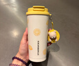 星巴克（Starbucks）杯子果緣奇遇系列不銹鋼杯大容量便攜水杯高顏值桌面杯男女士送禮 雙飲口不銹鋼杯(配掛鏈)480ml 曬單實(shí)拍圖