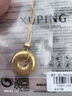XUPING旭平首飾合金福字金屬蛇骨鏈項鏈中式風款式T001106158 項鏈 曬單實拍圖