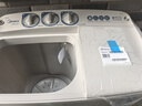 美的（Midea）半自動(dòng)雙桶洗衣機(jī) 8公斤洗+5.5脫水雙缸波輪 老人簡(jiǎn)易操作 品質(zhì)電機(jī)小巧不占地 租房宿舍必備 二級(jí) MP8DS136 曬單實(shí)拍圖