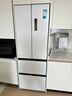 美的（Midea）418法式多門(mén)四開(kāi)門(mén)電冰箱超薄平嵌小戶型家用冰箱一級(jí)能效國(guó)家補(bǔ)貼20%大容量無(wú)霜MR-418WFPE白色 曬單實(shí)拍圖