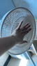 美的（Midea）落地扇 家用風(fēng)扇 落地扇 空氣循環(huán)扇 遙控電扇 臺(tái)式桌面小風(fēng)扇 臺(tái)地兩用換氣扇輕音節(jié)能宿舍臺(tái)扇 【升級(jí)扇葉35cm】SAH35MR 曬單實(shí)拍圖