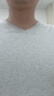 七匹狼t恤男短袖純棉男士夏季半袖T恤運動休閑寬松v領(lǐng)全棉打底衣汗衫 V領(lǐng)2件(淺灰+黑色) XL (175) 推薦體重130-150斤 曬單實拍圖