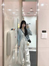 桂岐針織衫女開(kāi)衫外套2025年秋季短款慵懶風(fēng)韓系簡(jiǎn)約顯瘦毛衣外套 藍色 均碼 （建議80-110斤） 曬單實(shí)拍圖
