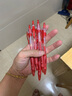 中性筆刷題筆按動(dòng)筆速干紅黑色按動(dòng)式學(xué)生考試圓珠筆 紅色5支 曬單實(shí)拍圖