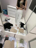 魯雅爾韓版西裝褲女夏季高級感顯瘦寬松休閑褲窄版百搭舒適闊腿直筒褲 白色 L 曬單實(shí)拍圖