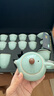 蘇氏陶瓷（SUSHI CERAMICS）汝窯冰花釉茶具套裝 開片可養(yǎng)金線泡茶壺三才蓋碗8茶杯高檔禮盒裝 曬單實拍圖