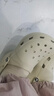 crocs卡駱馳厚底云朵洞洞鞋戶外|206750 骨白色-2Y2 37/38(240mm)  曬單實(shí)拍圖