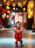 G.DUCKKIDS小黃鴨嬰兒衣服夏季新生兒連體衣中國風周歲禮服寶寶滿月百天爬服 紅色 66cm 尺碼建議0-3個月8-12斤 曬單實拍圖