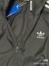 adidas情侶款復古風(fēng)梭織立領(lǐng)夾克外套男女阿迪達斯官方三葉草 深灰 L 曬單實(shí)拍圖
