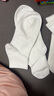 歐迪芬【10A抗菌】5雙女襪子女夏季女透氣防臭純棉100%自營短襪女白色 曬單實(shí)拍圖