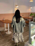 蜜樂(lè )奇美式水洗春秋牛仔外套女復古2025設計感新款寬松夾克上衣休閑時(shí)尚 【美式水洗春秋牛仔外套女復古20 M 建議98-110斤 曬單實(shí)拍圖