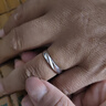 mini&yaya 999足銀情侶戒指表白求婚訂婚對(duì)戒生日七夕情人節(jié)禮物送女友老婆 999銀情侶對(duì)戒【鑲嵌莫桑石】 曬單實(shí)拍圖