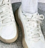 斐樂(lè )（FILA）官方女鞋COOKIES復古帆布鞋2025夏新款曲奇鞋運動(dòng)休閑鞋 豆腐白-TF 36 曬單實(shí)拍圖