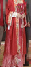 重回漢唐佳鵲雙棲宋制漢服婚服女款原創(chuàng)重工刺繡鳳冠霞帔全套 故宮紅百迭裙/現(xiàn)貨 L 曬單實拍圖