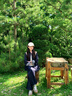 對白【杜鵑同款】復古牛仔套裝女2025秋新款寬松襯衫外套闊腿長(cháng)褲 牛仔藍-上衣 M 曬單實(shí)拍圖