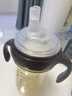 樂(lè )迪（lodi）PPSU奶瓶 嬰兒學(xué)飲杯仿母乳防摔兒童喝奶吸管杯喝水杯 20°廣口偏心一口吸吸水嘴12m+（V型一字孔） 曬單實(shí)拍圖