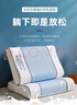 浪莎（langsha）乳膠枕頭護頸枕睡眠頸椎病深度睡眠專(zhuān)用記憶棉枕頭一套一芯整頭枕 冰藍-曲線(xiàn)枕【高彈柔軟 】 一對裝 曬單實(shí)拍圖