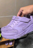 Skechers斯凱奇UNO系列糖果鞋兒童鞋黑色休閑鞋男女童跑步運動(dòng)鞋403696L 女童/紫色/PUR 28.5 曬單實(shí)拍圖