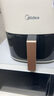 美的（Midea）空氣炸鍋AI烹飪不用翻面 家用全自動(dòng)智能觸控 透明可視實(shí)用大容量 金屬腔體無異味5.3L MF-KZC5388 曬單實(shí)拍圖